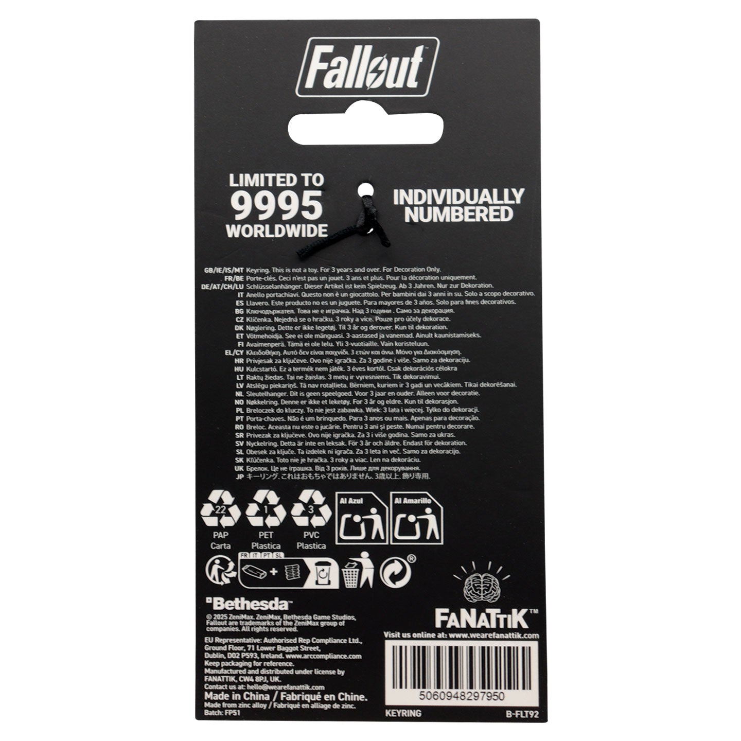 Fallout Limited Edition Nuka-Cola Keyring - Loaded Dice