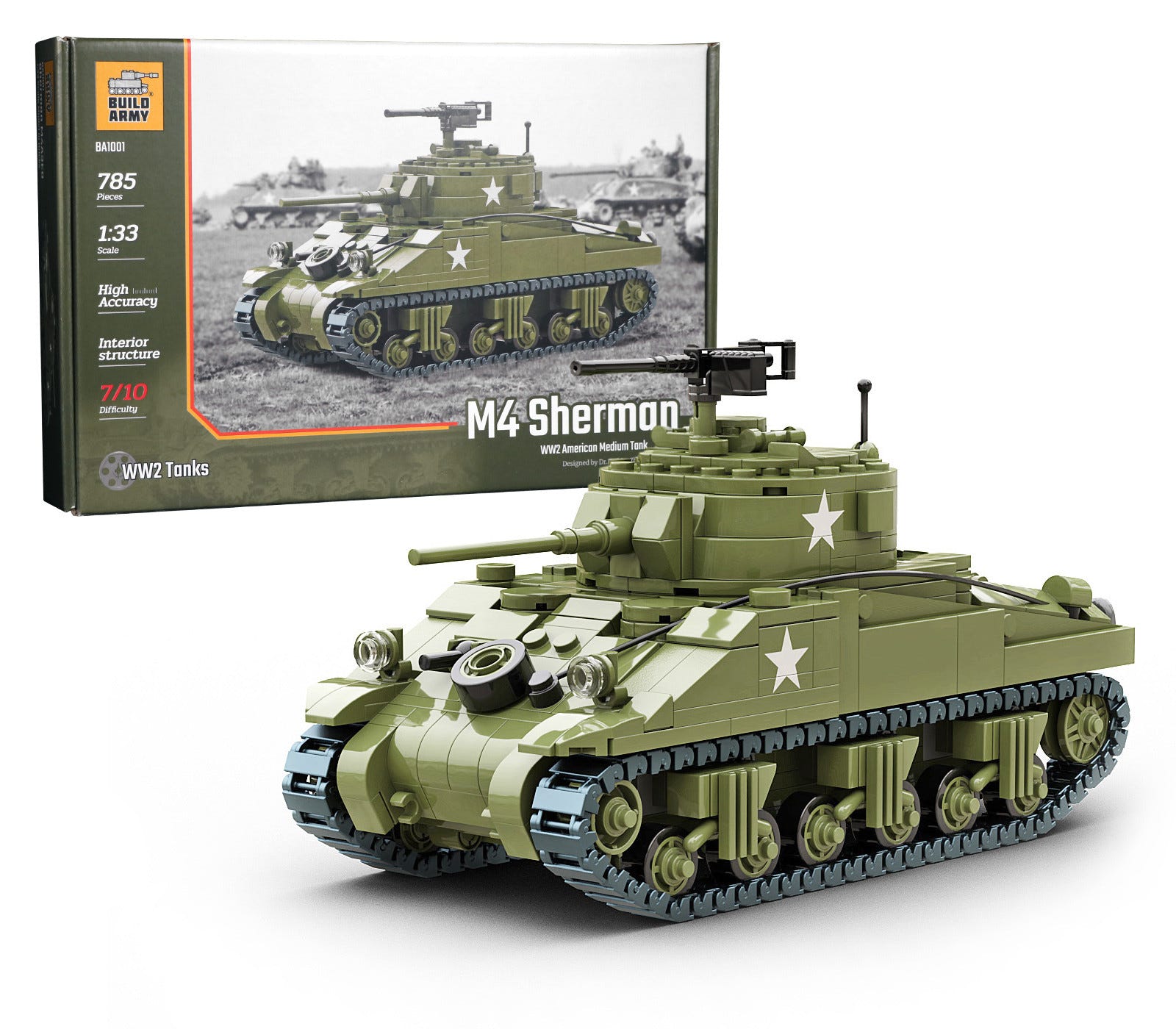 Buildarmy 1:33 M4 Sherman - B1001