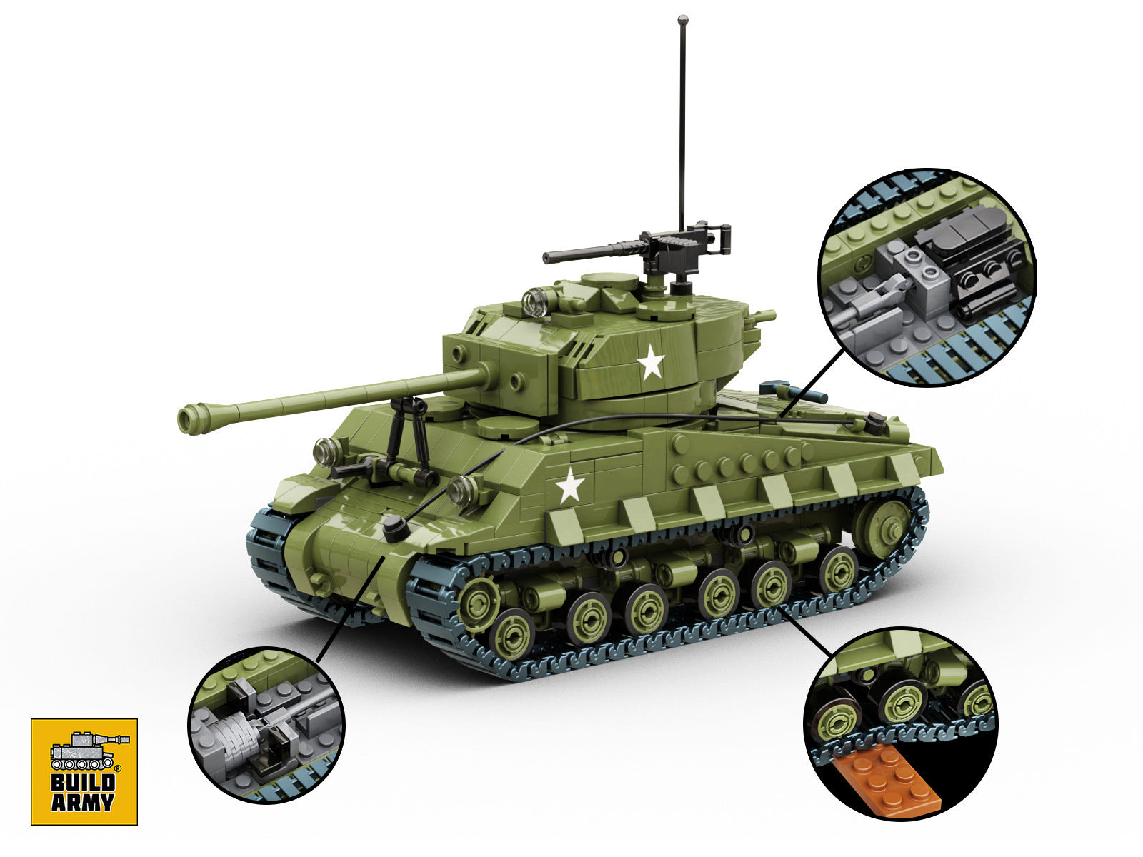 Buildarmy 1:33 M4A3E8 Easy8 - B1002