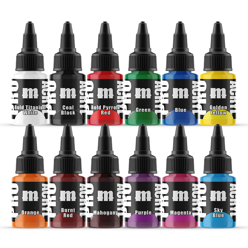 Pro Acryl - Base Set - 24 Colors - Loaded Dice