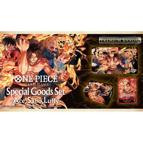 One Piece Card Game: Special Goods Set - Ace/Sabo/Luffy - Release Date 24/11/23 - Loaded Dice Barry Vale of Glamorgan CF64 3HD