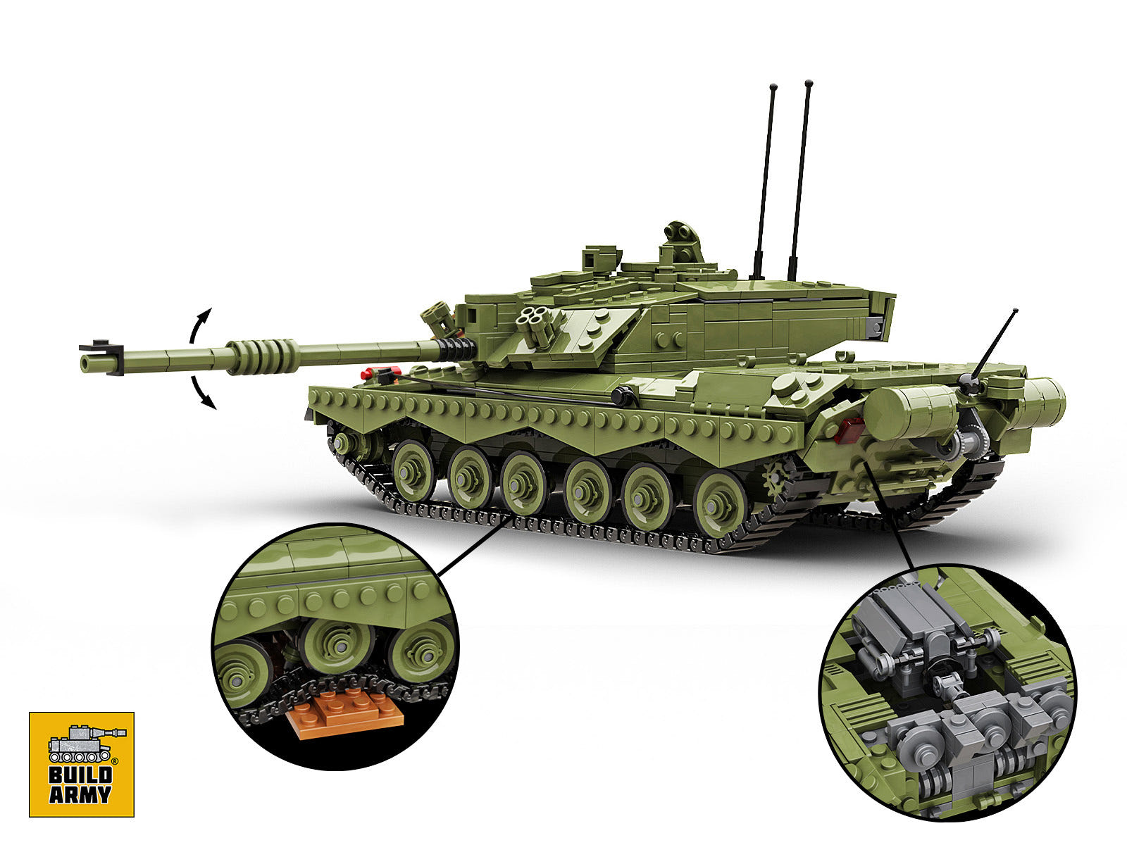 Buildarmy 1:33 Challenger 2 Main Battle Tank - BM002