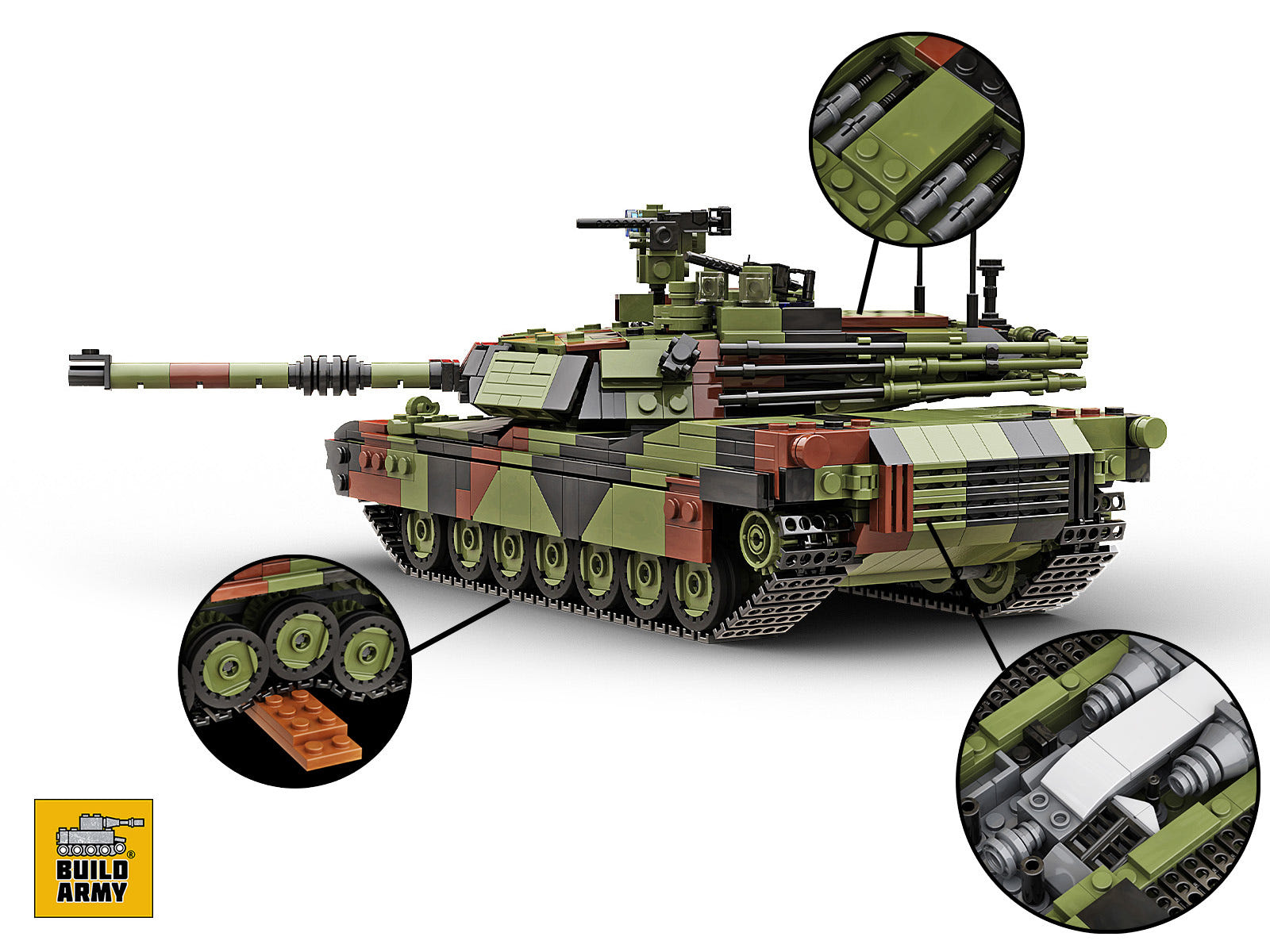 Buildarmy 1:33 M1A2 Abrams Main Battle Tank - BM003