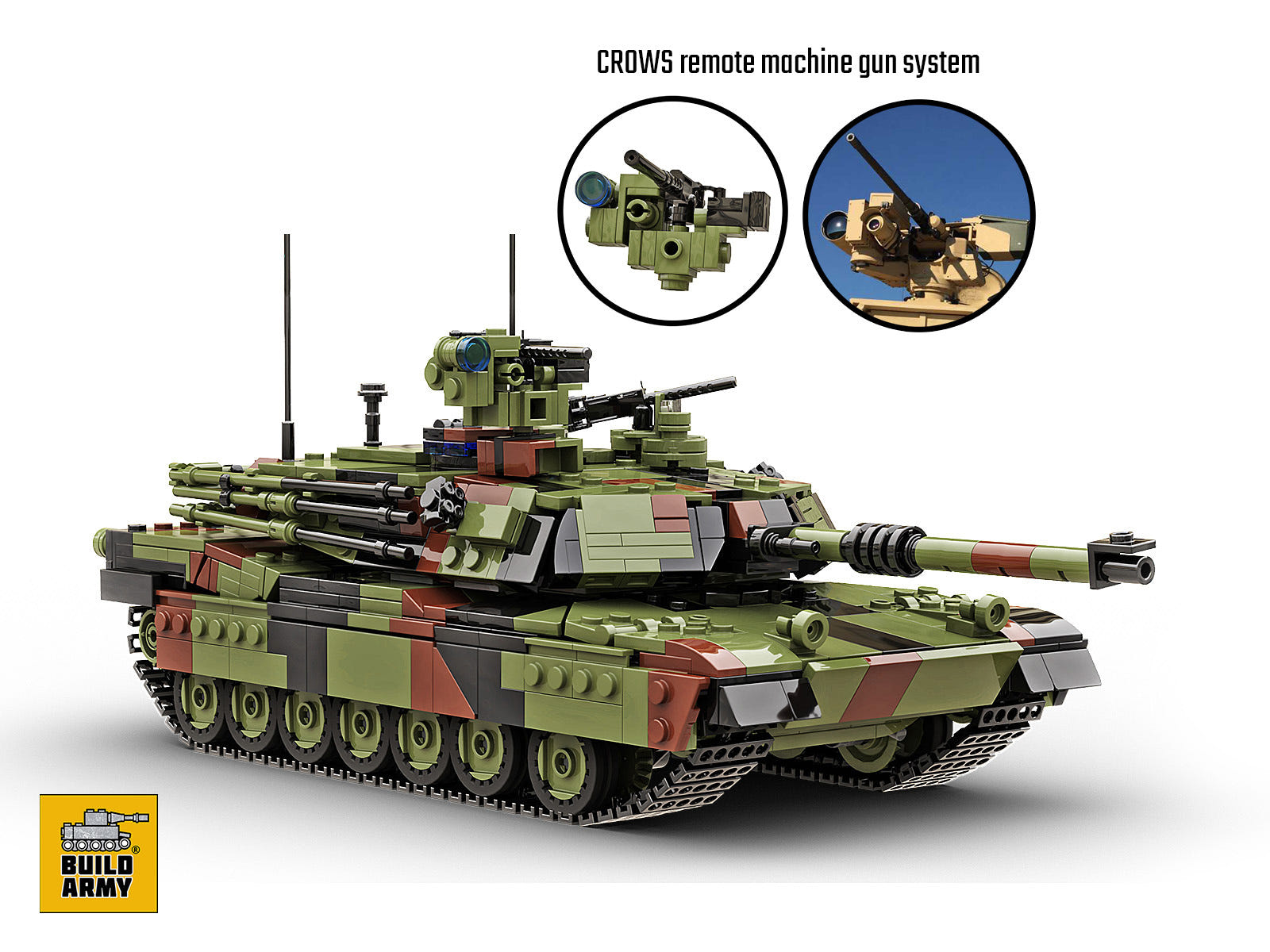 Buildarmy 1:33 M1A2 Abrams Main Battle Tank - BM003