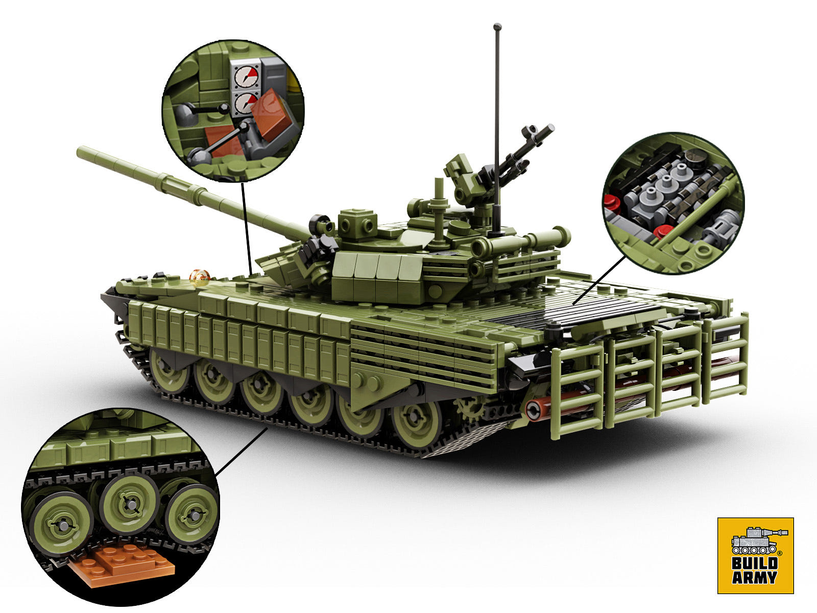 Buildarmy 1:33 T-72 B3 Main Battle Tank - BM004