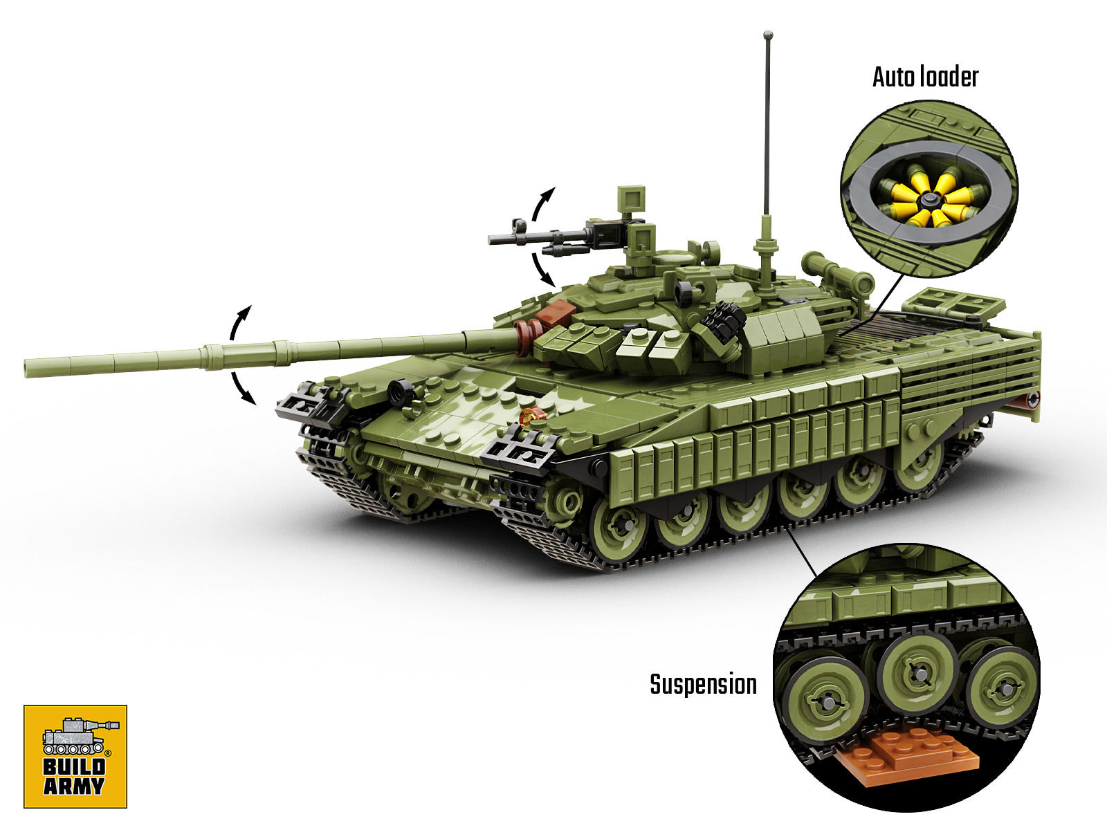 Buildarmy 1:33 T-72 B3 Main Battle Tank - BM004