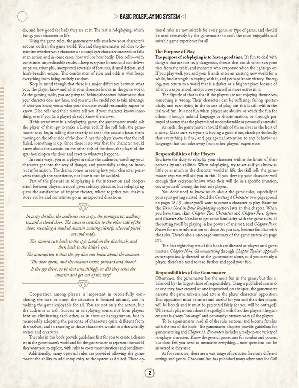 Basic RolePlaying - Universal Game Engine Hardcover - Loaded Dice