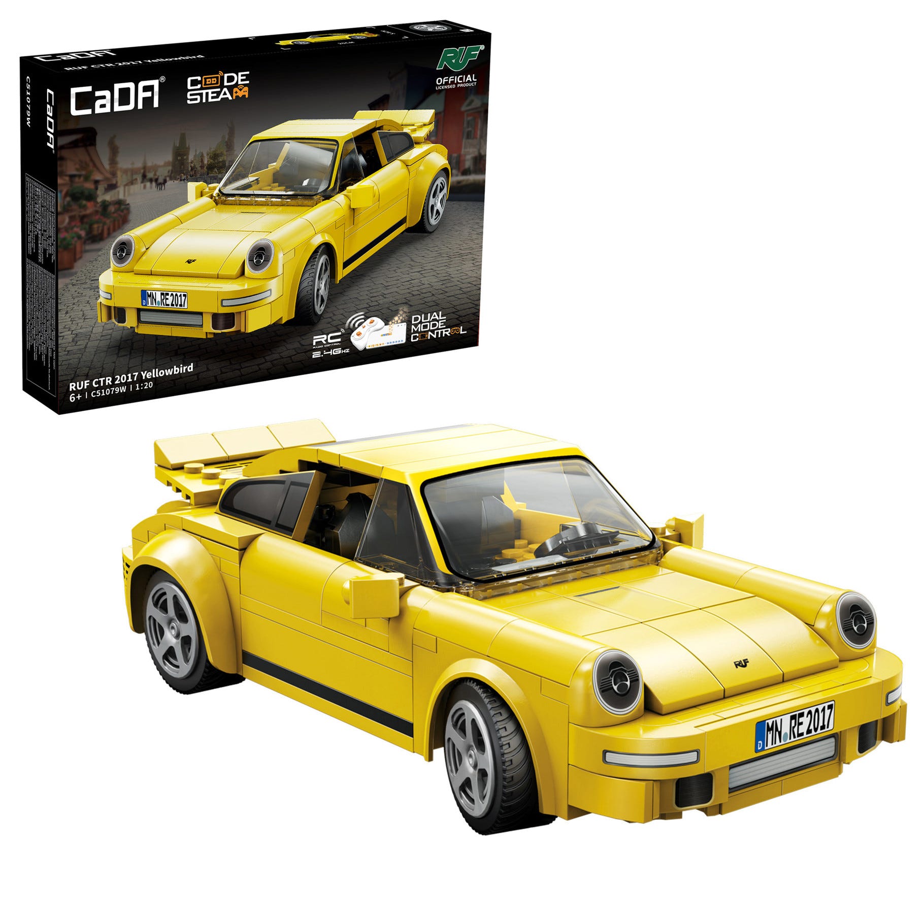 CaDA 1:20 RUF CTR 2017 Yellowbird - 222 pcs - C51079W