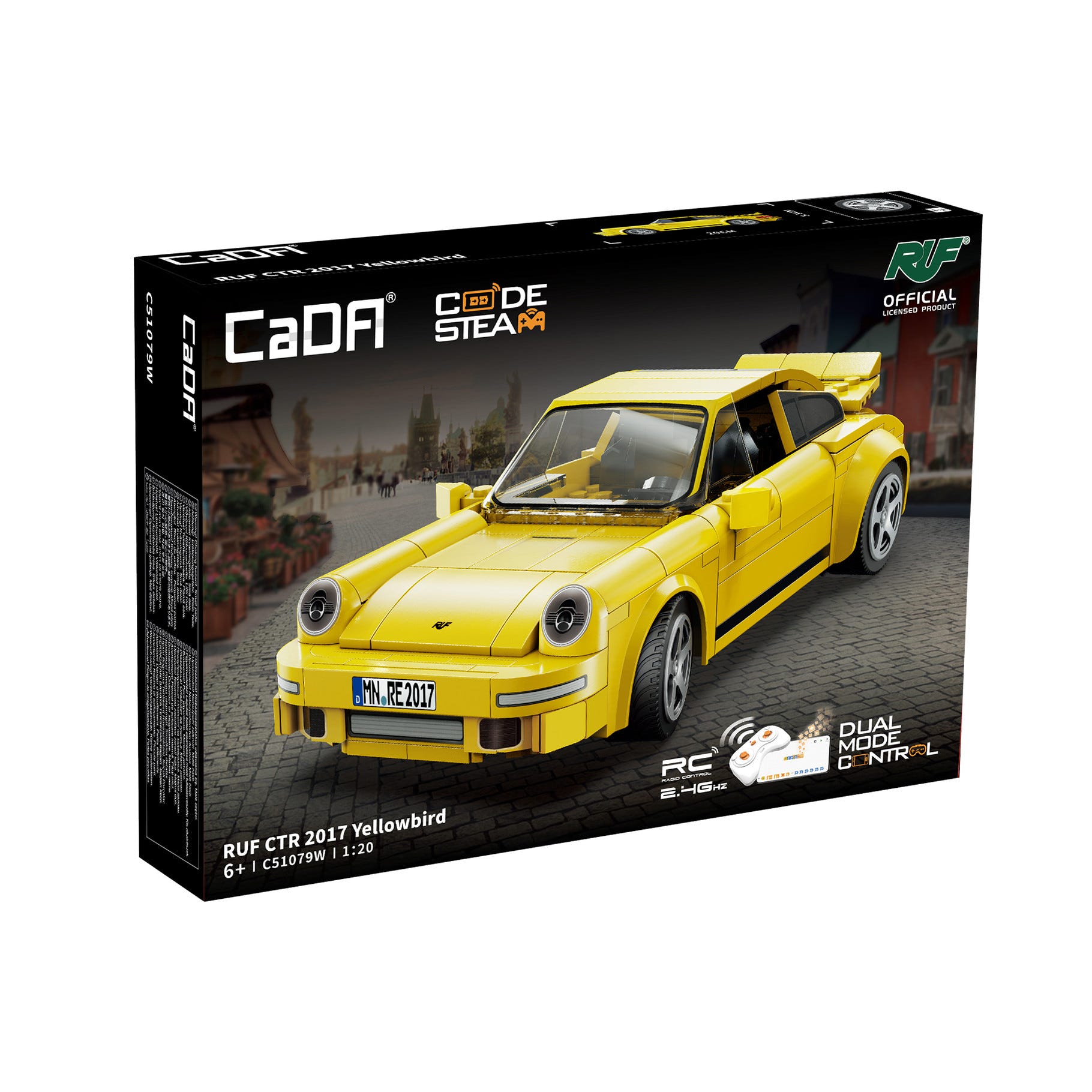 CaDA 1:20 RUF CTR 2017 Yellowbird - 222 pcs - C51079W