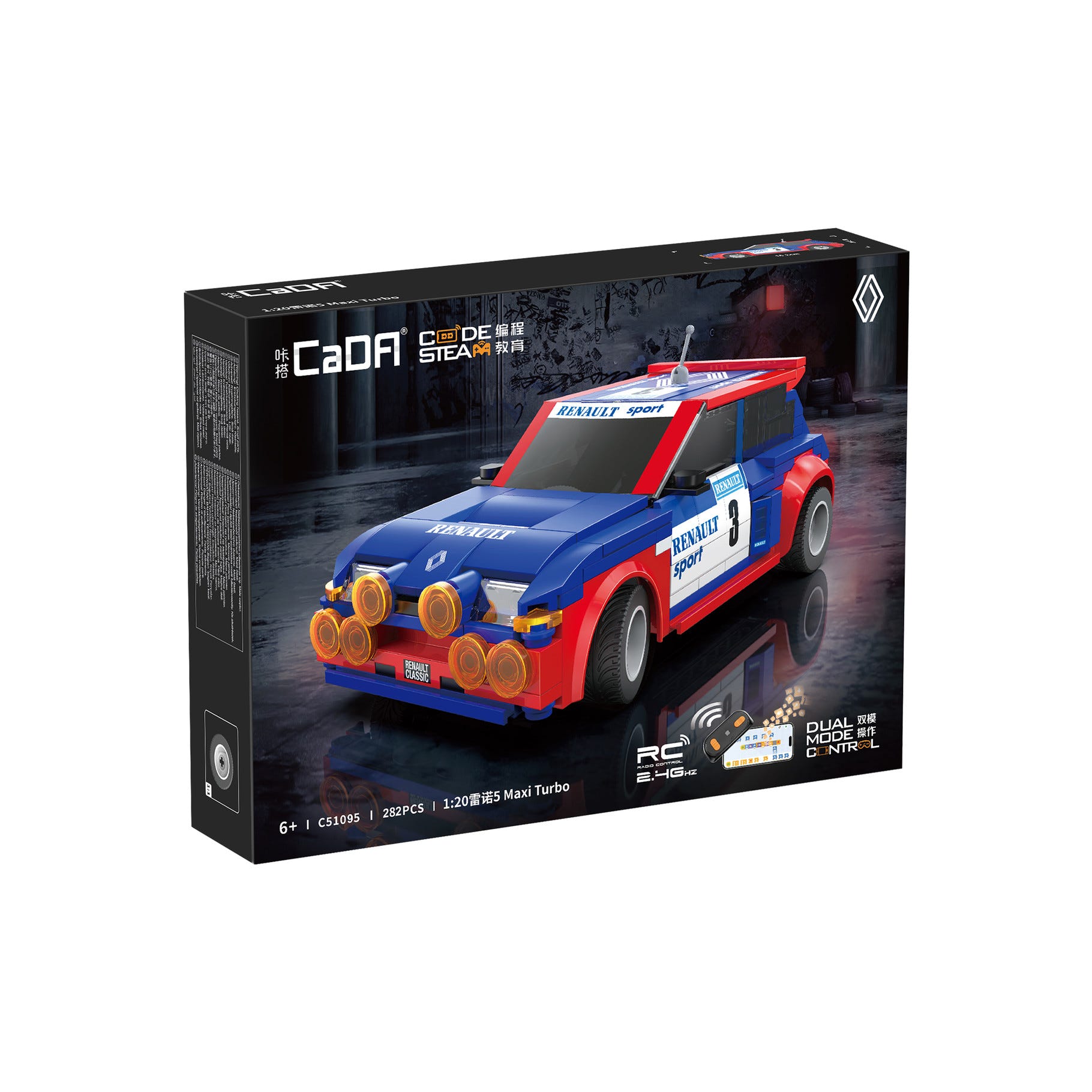 CaDA 1:20 Renault 5 Maxi Turbo - 282 pcs - C51095W