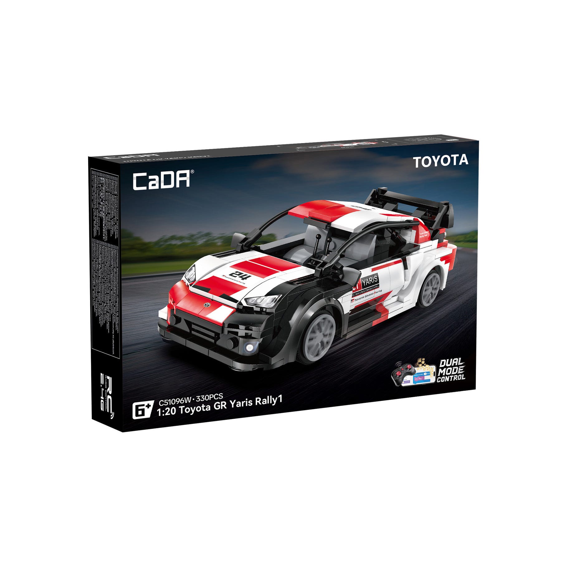 CaDA 1:20 Toyota GR Yaris Rally 1 Car - 330 pcs - C51096W
