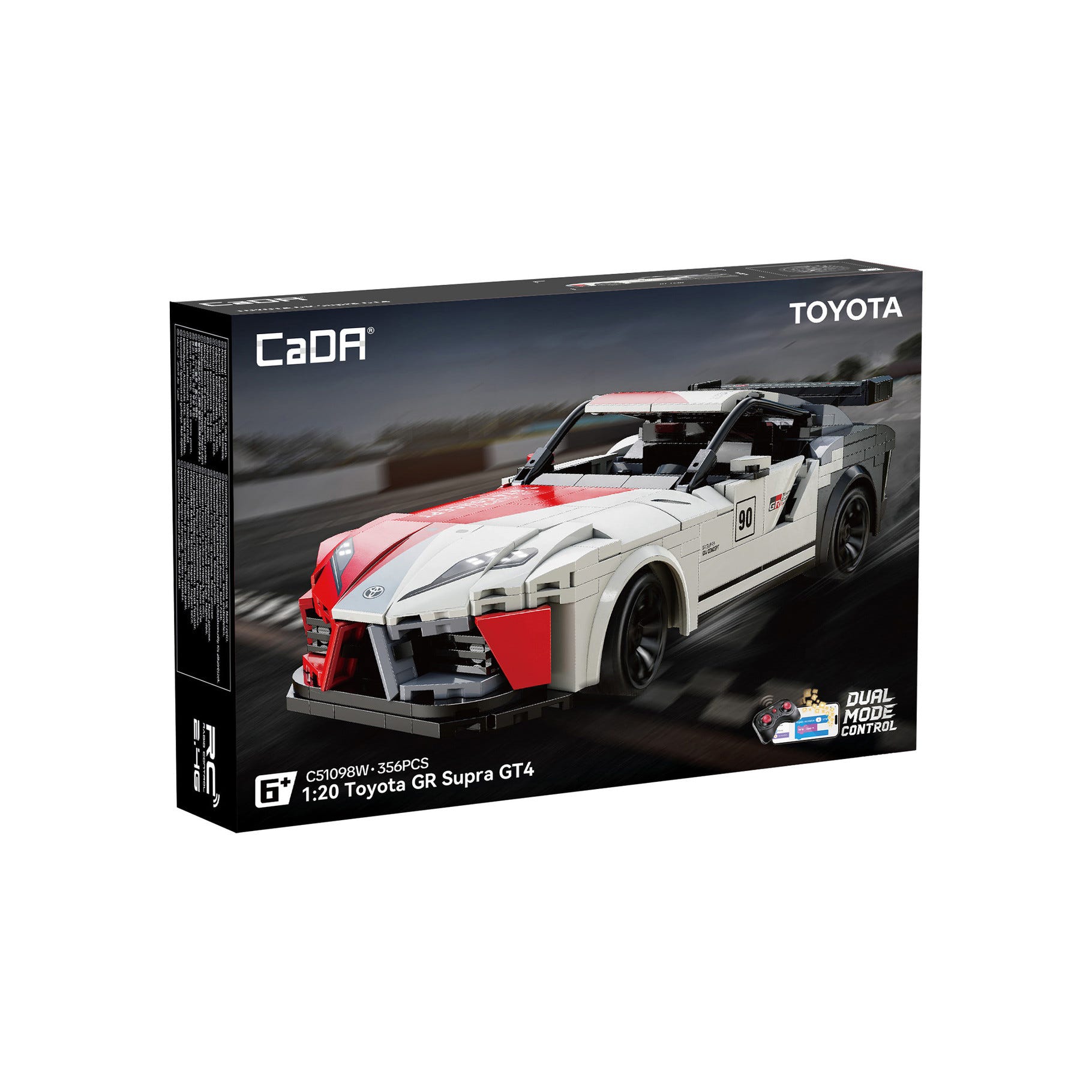 CaDA 1:20 Toyota GR Supra GT4 Car - 356 pcs - C51098W