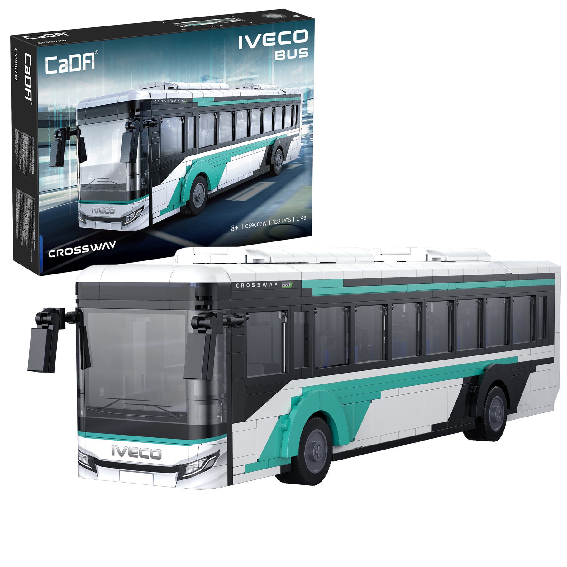 CaDA 1:43 Iveco Crossway Bus - 832 pcs - C59007W