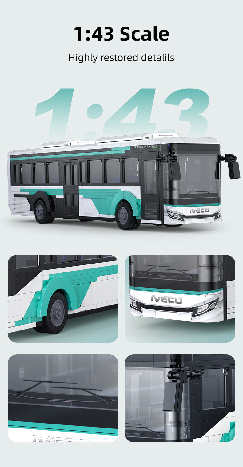 CaDA 1:43 Iveco Crossway Bus - 832 pcs - C59007W