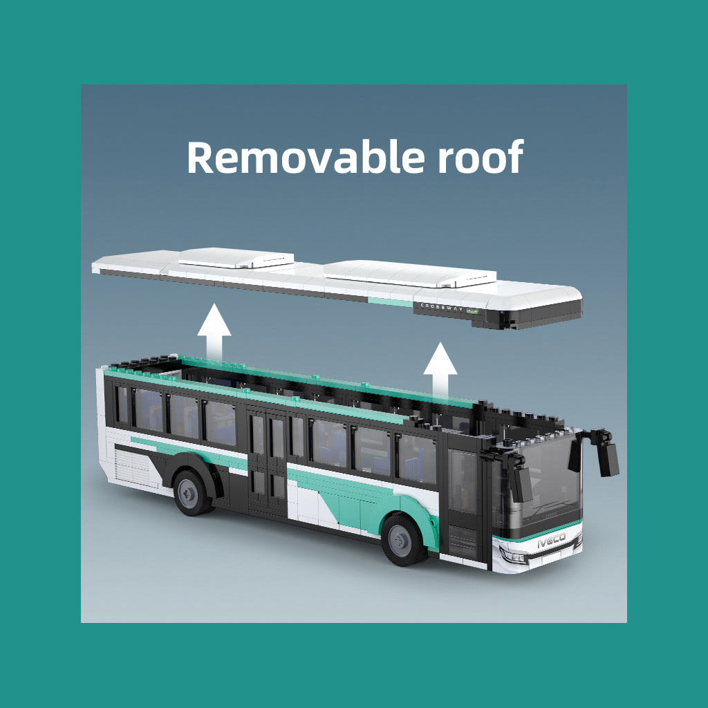 CaDA 1:43 Iveco Crossway Bus - 832 pcs - C59007W