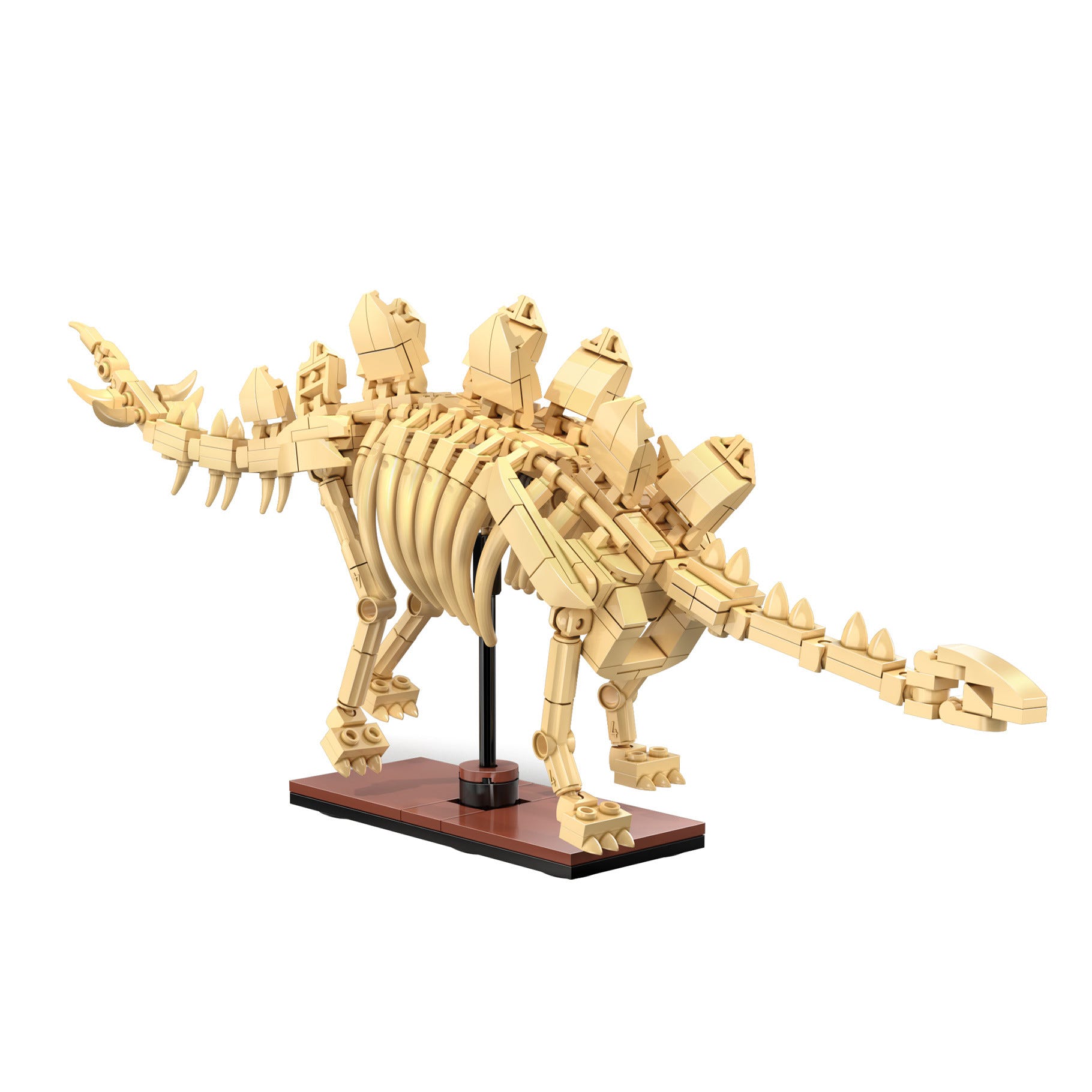 CaDA Tray of 3 Dinosaur Eggs with Stegosaurus Triceratops & Velociraptor - C59015W