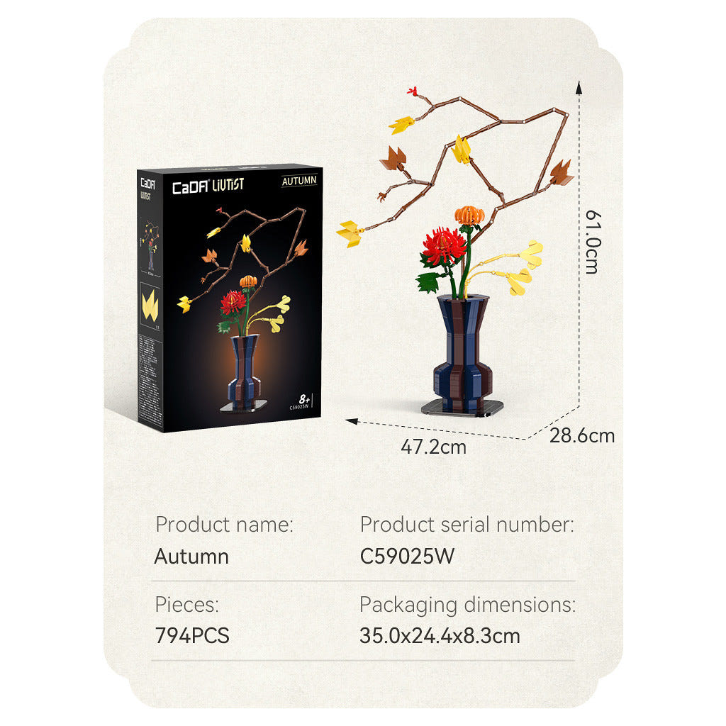 CaDA Oriental Floral Art: Autumn - 795 pcs - C59025W