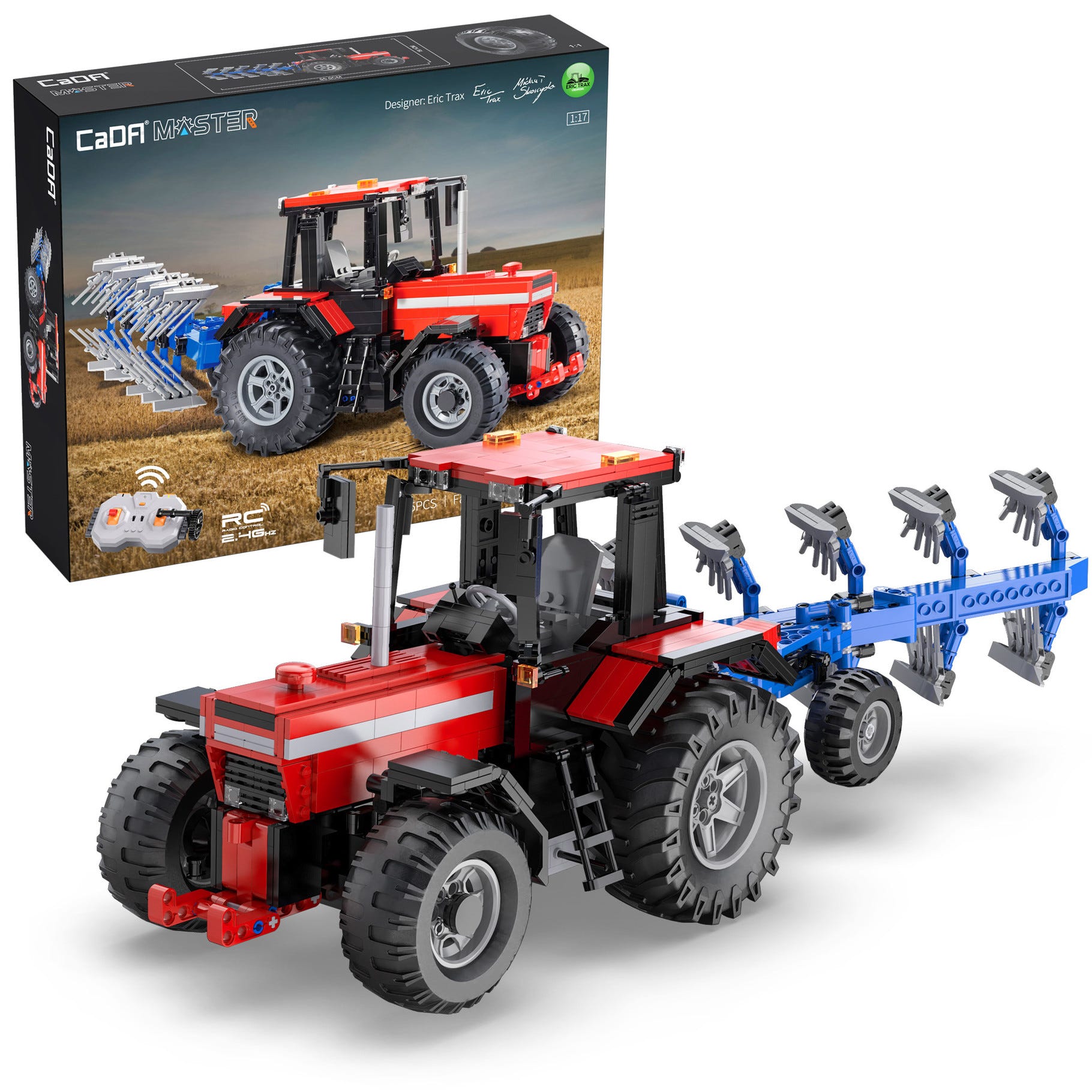 CaDA 1:17 Multi-Function Farm Tractor - 1675 pcs - C61052W