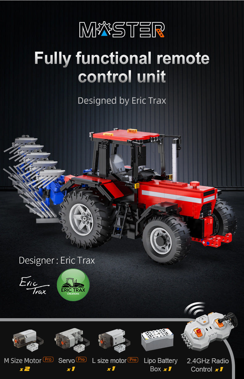 CaDA 1:17 Multi-Function Farm Tractor - 1675 pcs - C61052W