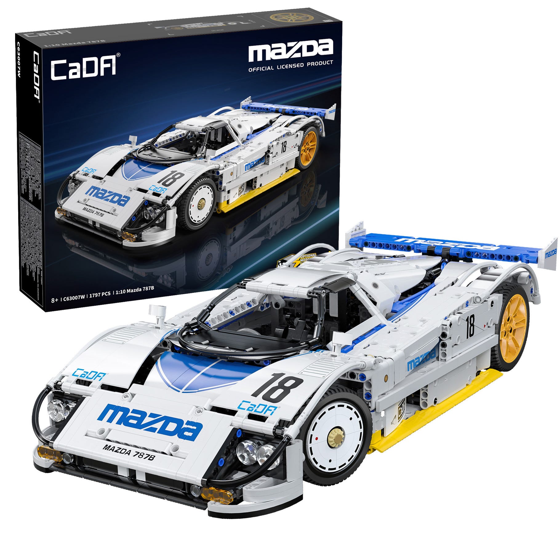 CaDA 1:10 Mazda 787B Race Car - 1797 pcs - C63007W