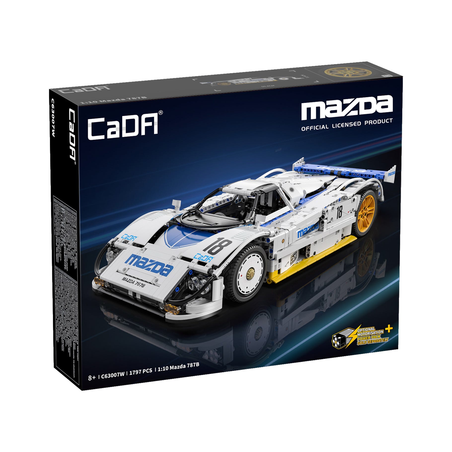 CaDA 1:10 Mazda 787B Race Car - 1797 pcs - C63007W