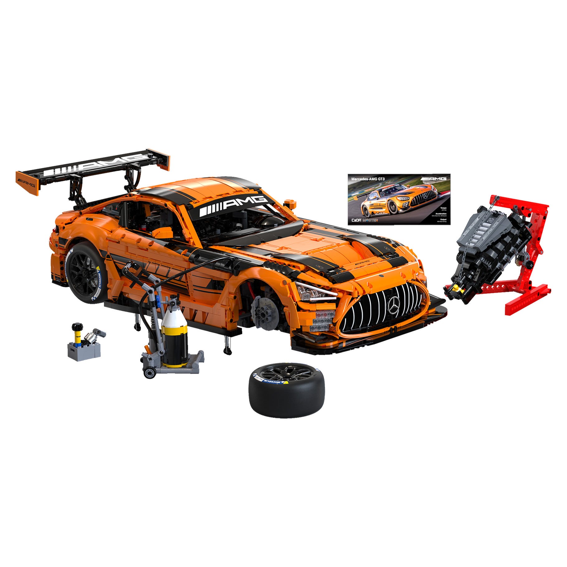 CaDA 1:8 Mercedes-AMG GT3 - 5466 pcs - C64008W