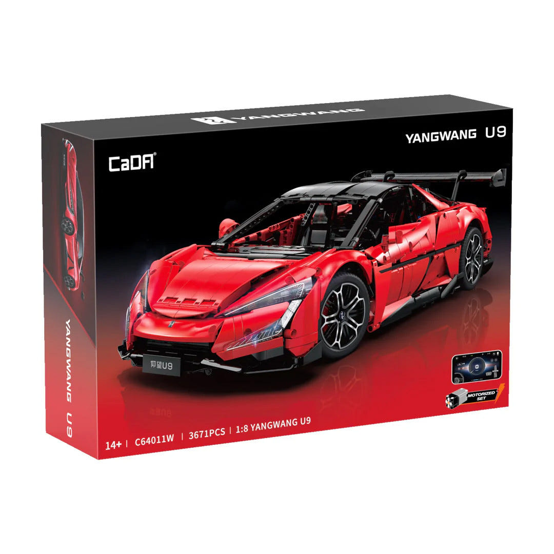 CaDA 1:8 BYD Yangwang U9 Electric Super Coupé - 3671 pcs - C64011W