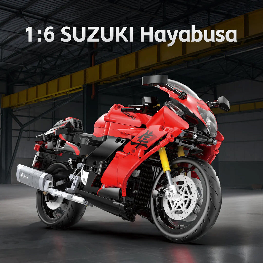 CaDA 1:6 Suzuki Hayabusa Motorbike - 1043 pcs - C64051W