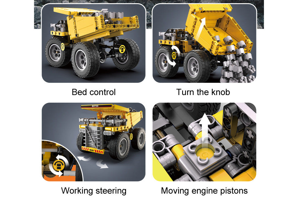 CaDA Heavy Duty Haul Truck - 372 pcs - C65001W