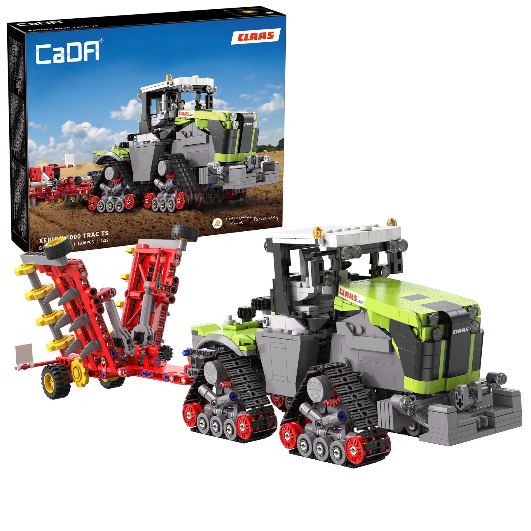 CaDA 1:32 CLAAS XERION 5000 TRAC TS Tractor - 1336 pcs - C65012W
