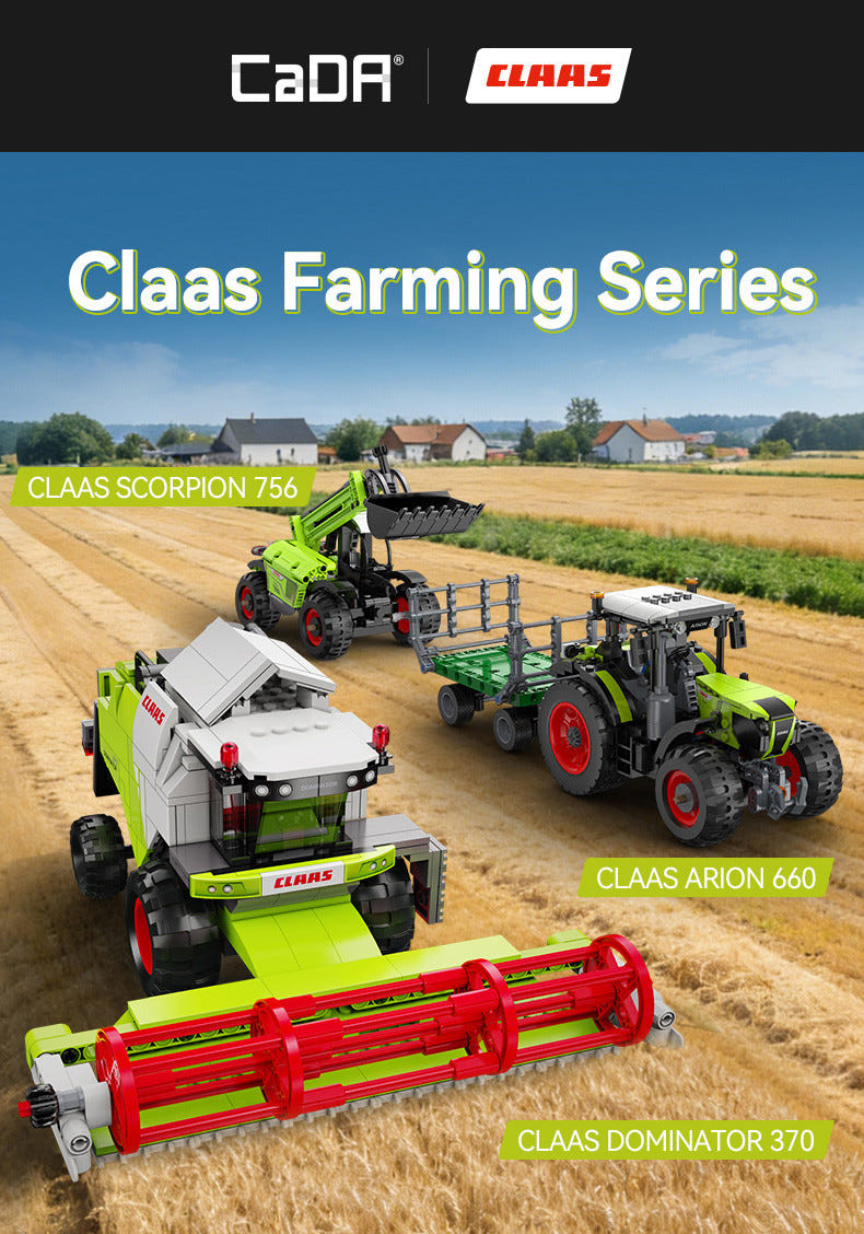 CaDA CLAAS Arion 660 Farm Tractor - 448 pcs - C65015W