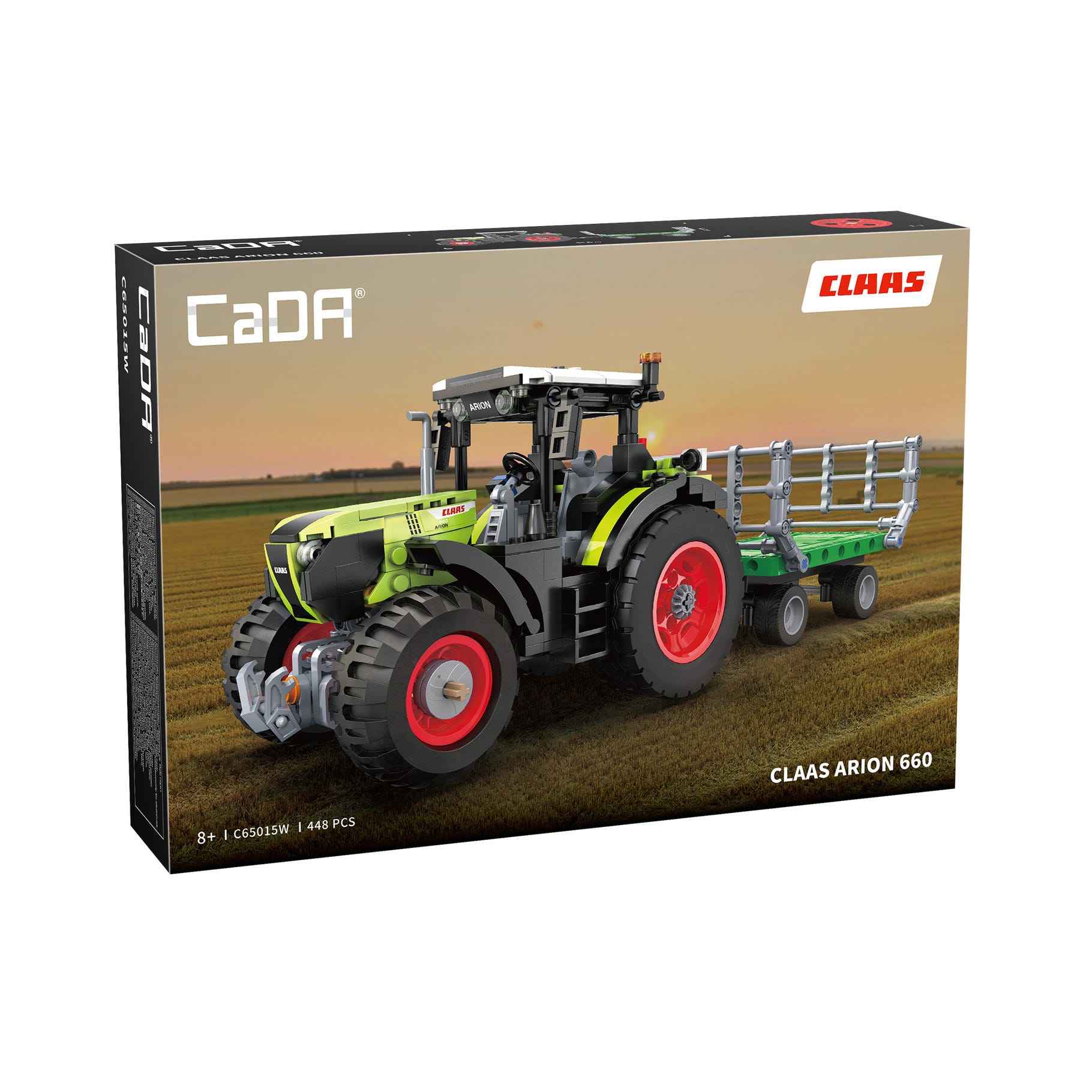 CaDA CLAAS Arion 660 Farm Tractor - 448 pcs - C65015W