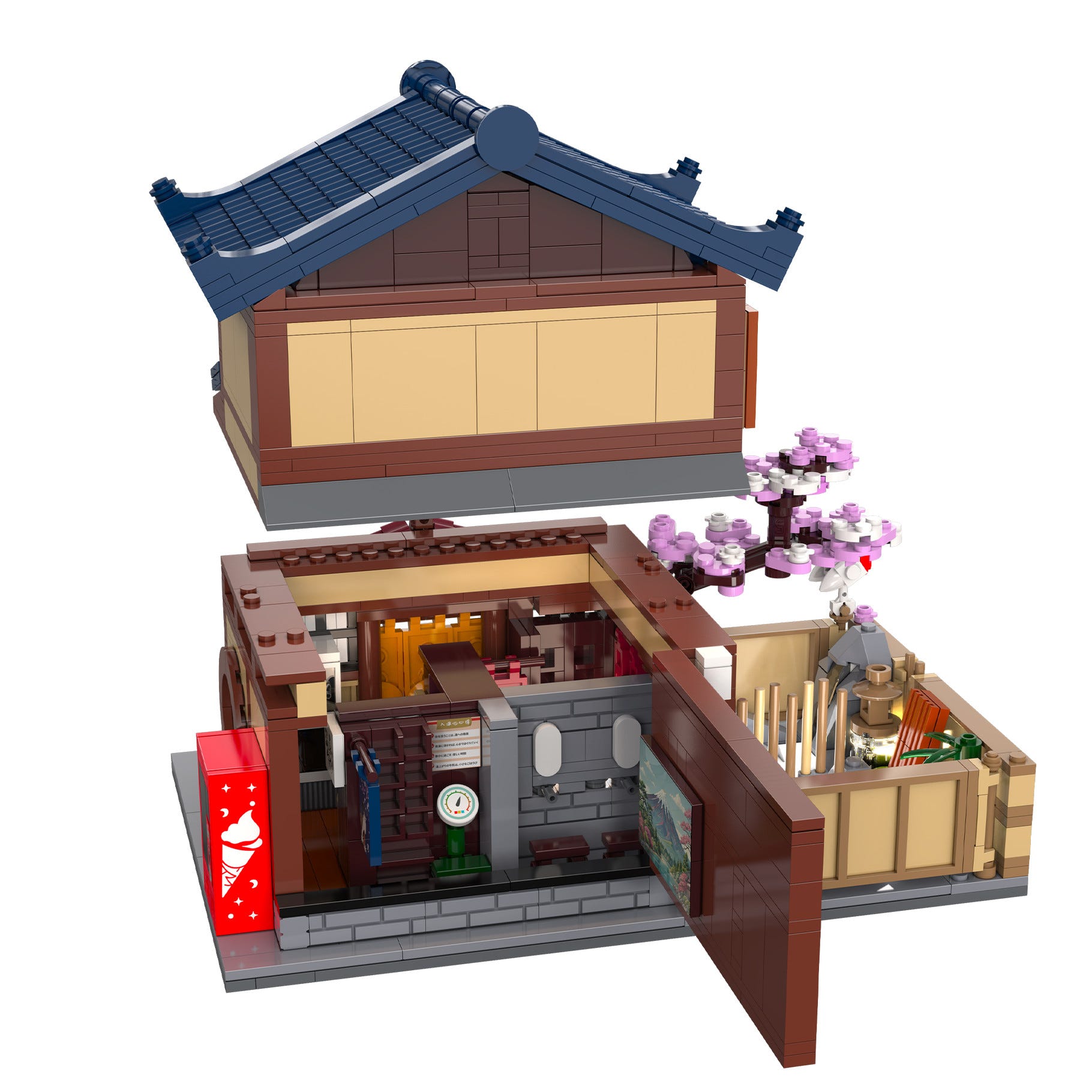 CaDA Japanese Sento Bathhouse - 1249 pcs - C66012W