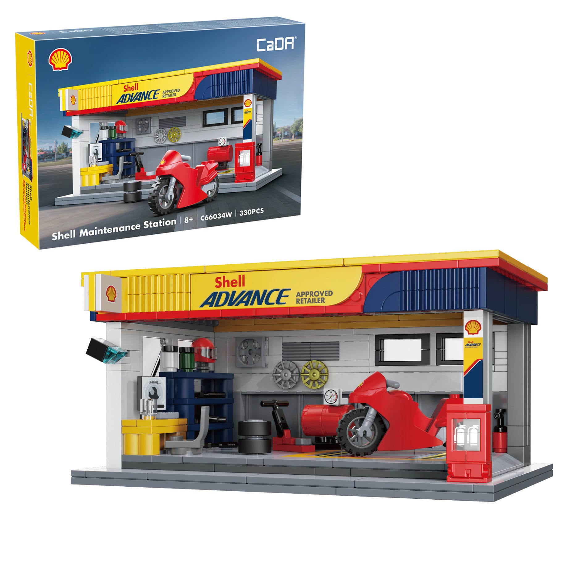 CaDA Shell Maintenance Service Station - 330 pcs - C66034W