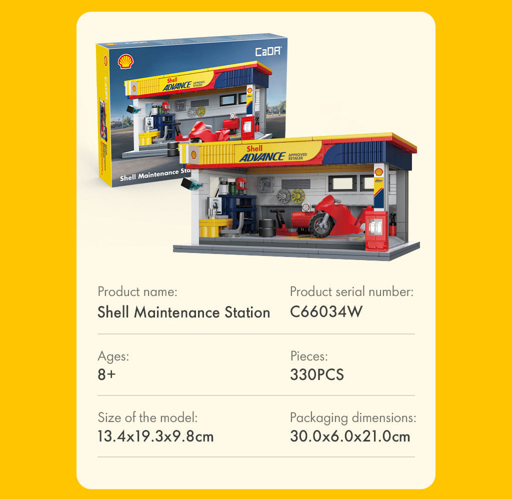 CaDA Shell Maintenance Service Station - 330 pcs - C66034W