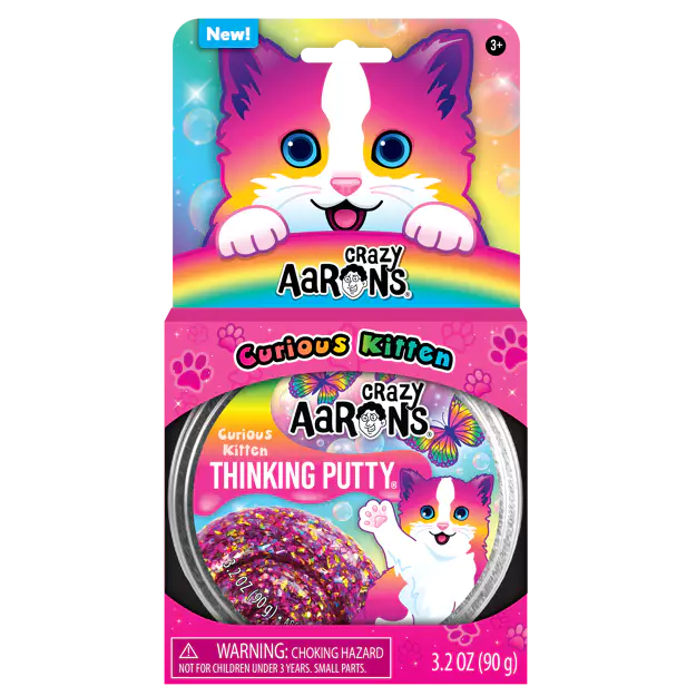 Crazy Aarons - Trendsetters Putty Pets Curious Kitten Thinking Putty - Loaded Dice