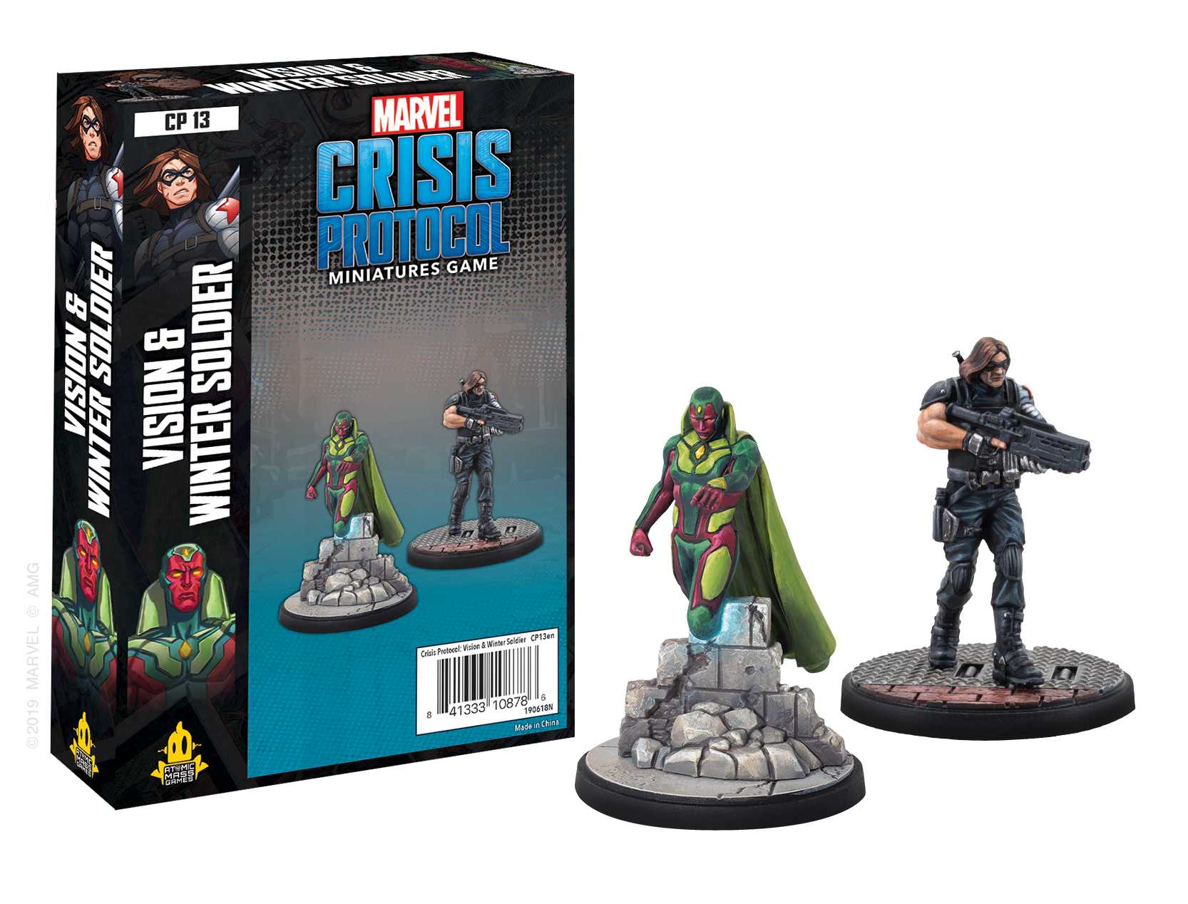 Marvel Crisis Protocol: Vision and Winter Soldier - Loaded Dice Barry Vale of Glamorgan CF64 3HD