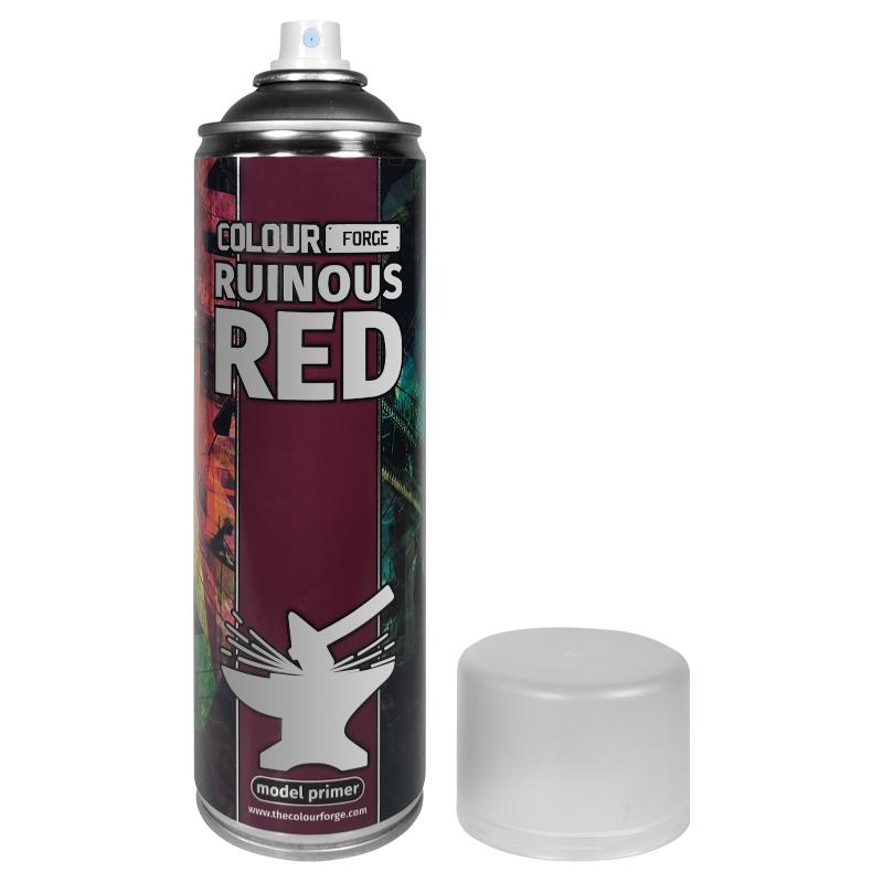 Colour Forge Ruinous Red Spray (500ml) - Loaded Dice Barry Vale of Glamorgan CF64 3HD