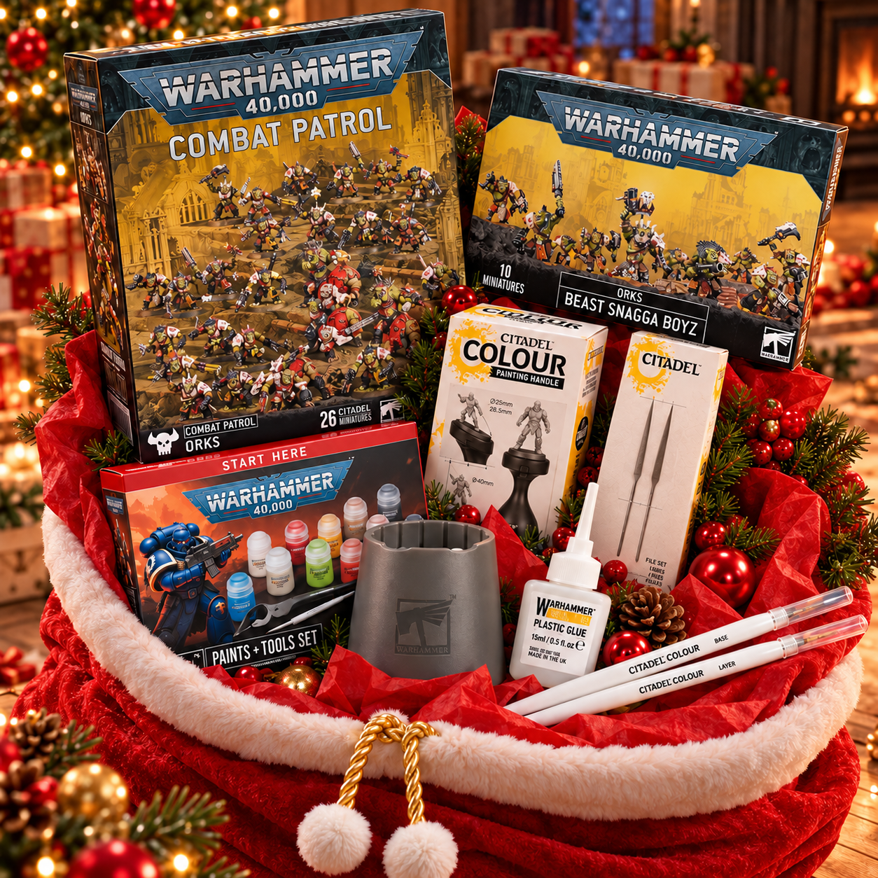 Orks Christmas Sack – Warhammer 40k Combat Patrol gift set – Loaded Dice
