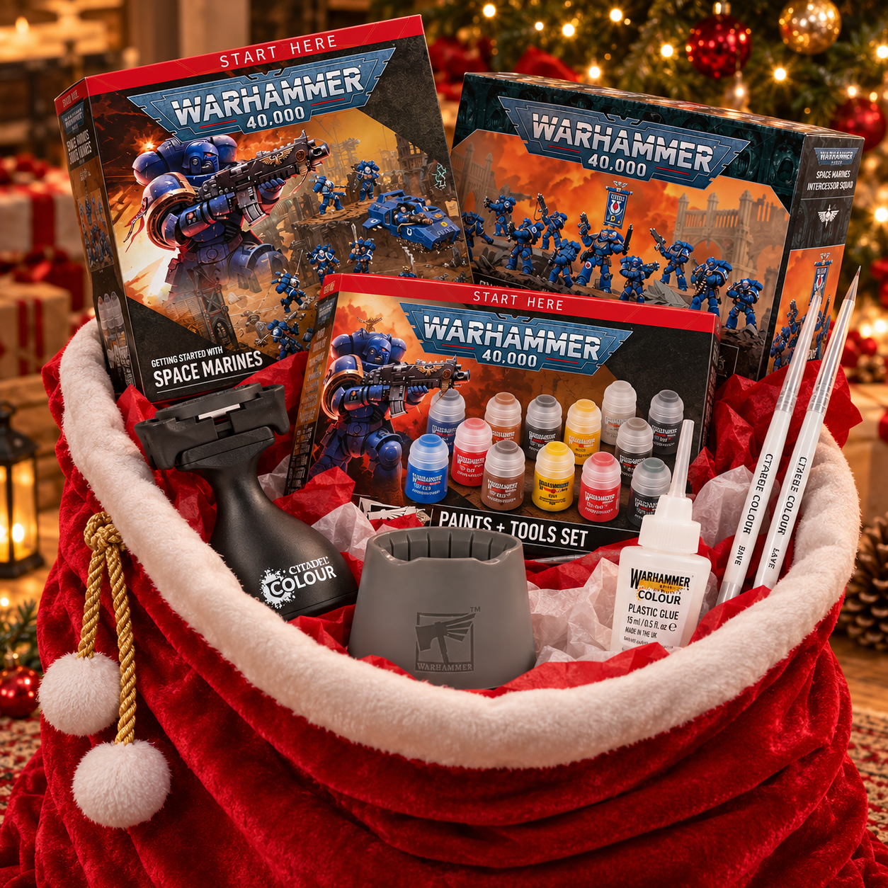 Space Marines Christmas Sack – Warhammer 40k Combat Patrol gift set – Loaded Dice