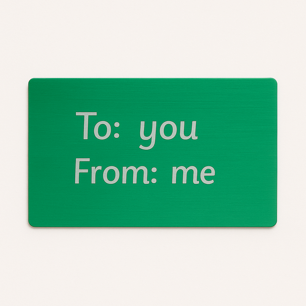 Gift Message - Loaded Dice