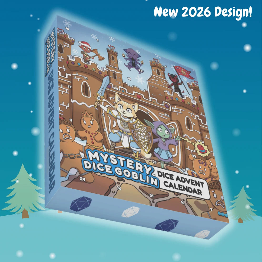 Mystery Dice Goblin Christmas Dice Advent Calendar 2026 – Siege on Gingerbread Castle edition