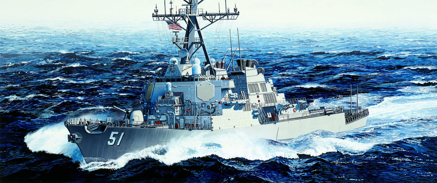 Dragon 1:350 U.S.S. Arleigh Burke DDG-51 - D1023
