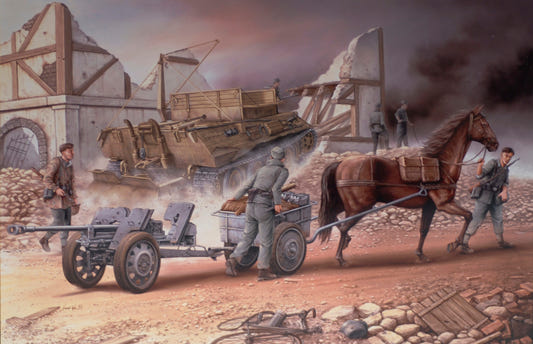 Dragon 1:35 Horse-drawn 2.8cm sPzB41 AT Gun & IF8 Limber w/Crew - D6079
