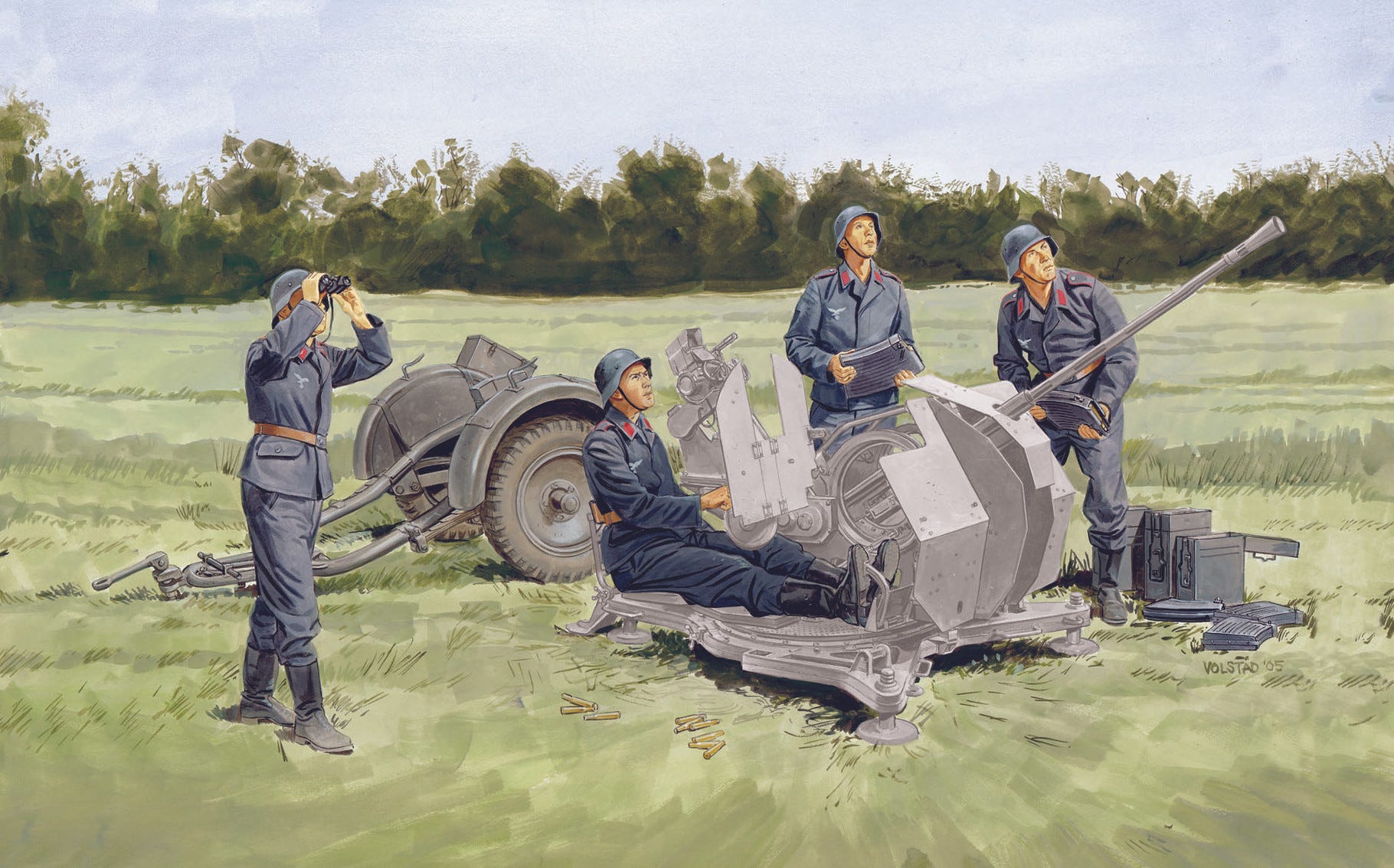 Dragon 1:35 2cm FlaK Crew with Sd.Ah.51 - D6368