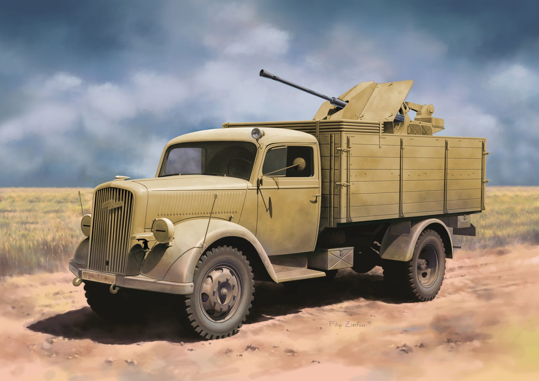 Dragon 1:35 German 3T 4X2 Truck w/2cm Flak - D6828