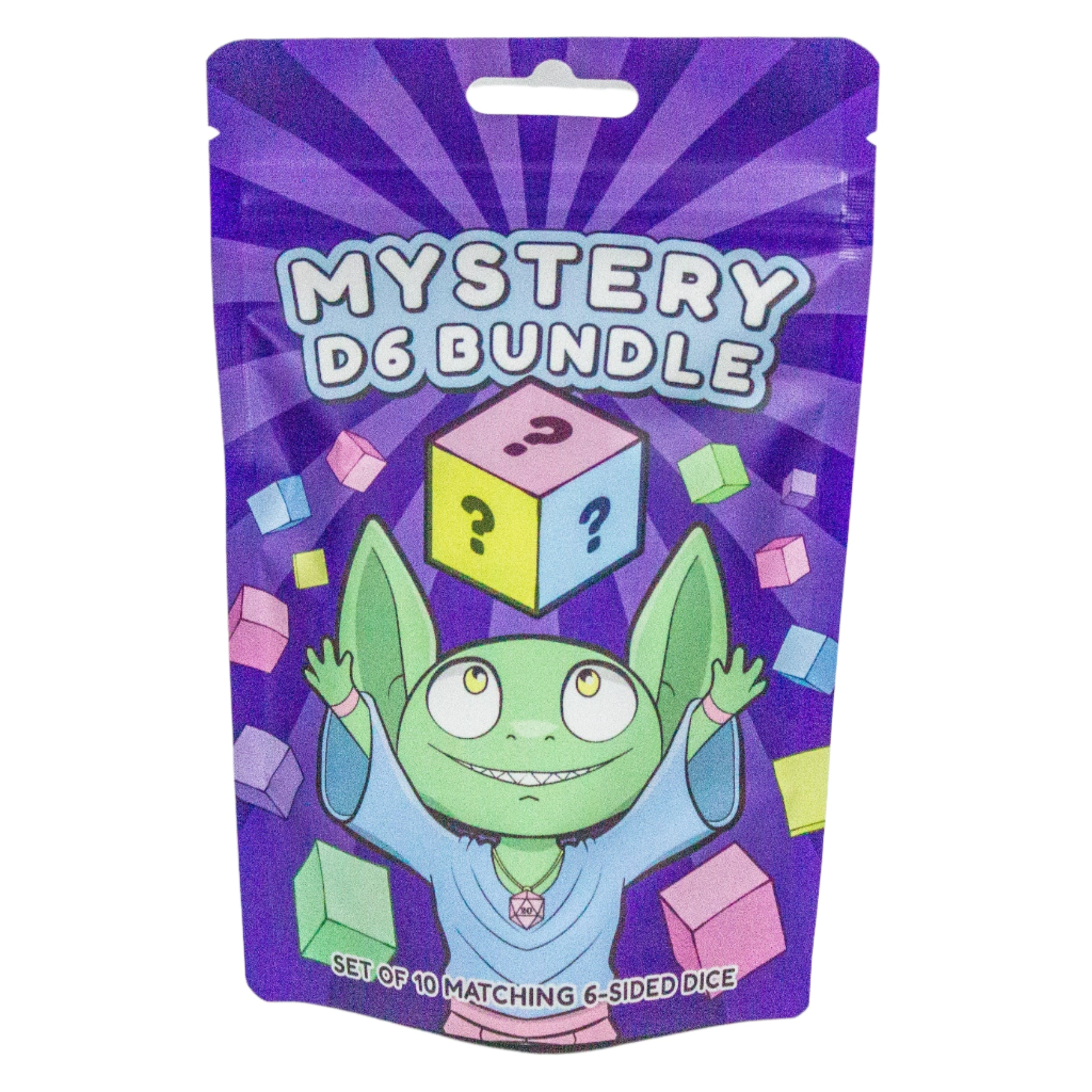 Dice Goblin - Mystery D6 Bundle Bag - 16mm Numbered - Loaded Dice