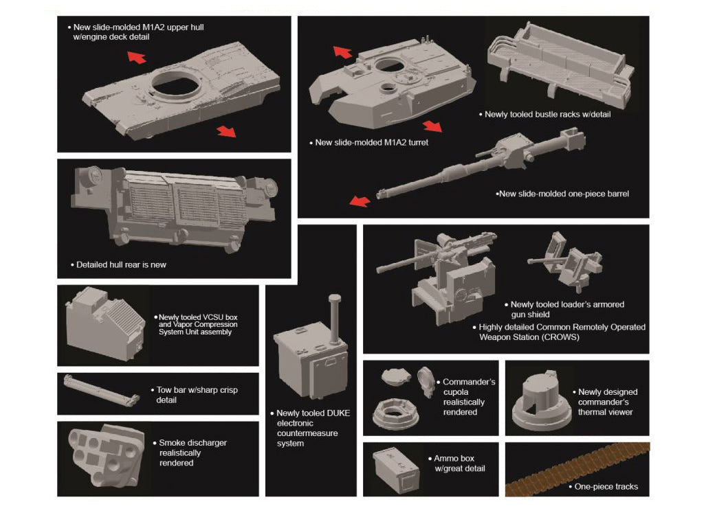 Dragon 1:72 M1A2 SEP V2 Abrams Tank - D7615