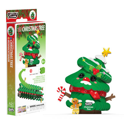 EUGY Christmas Tree 3D card kit – box and finished model