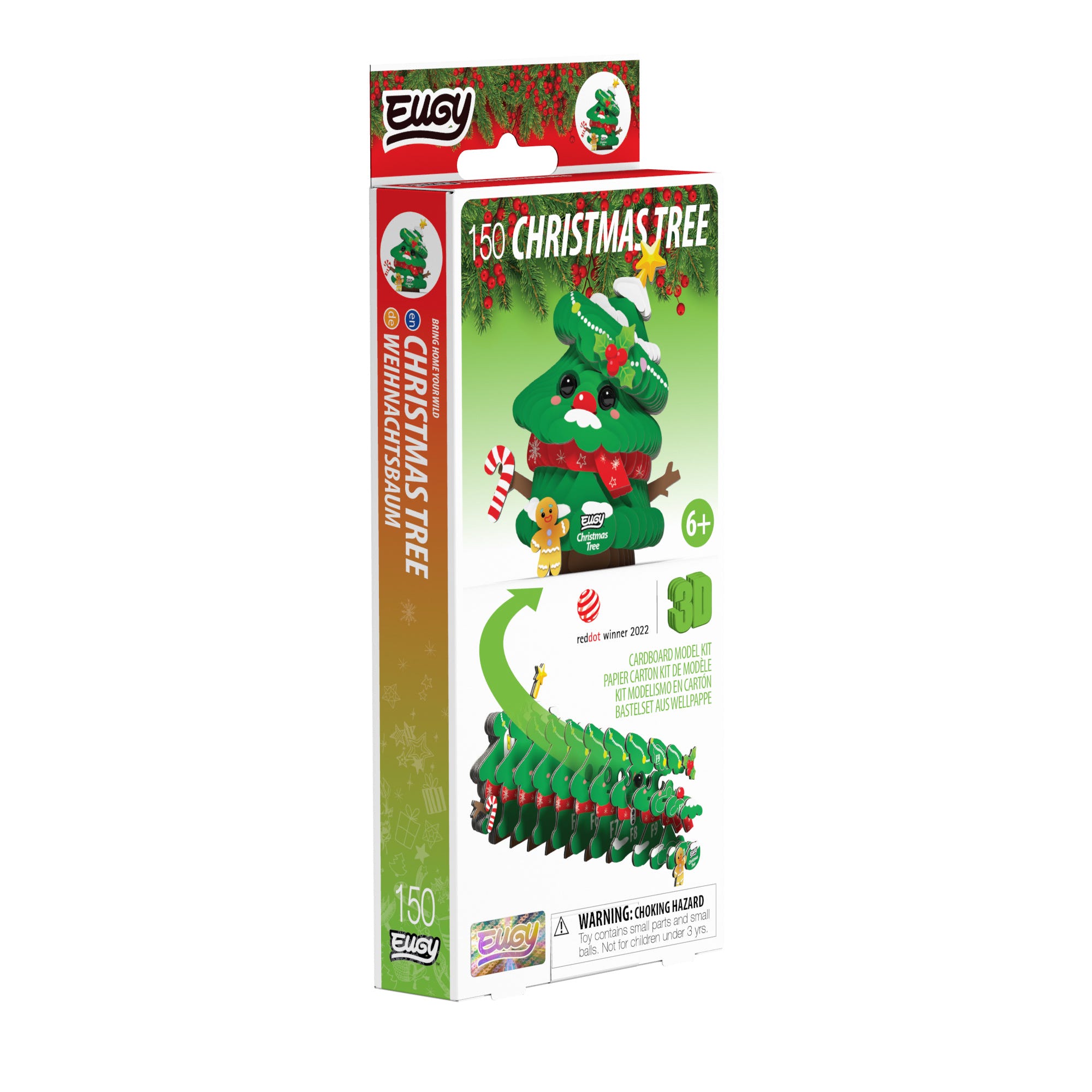 EUGY Christmas Tree 3D cardboard model kit - box front
